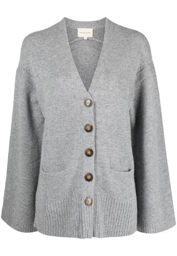 Loulou Studio fine-knit wool-cashmere cardigan - Grau