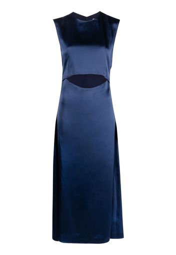 Loulou Studio Copan cut-out satin dress - Blau