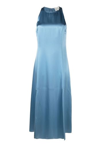 Loulou Studio satin-finish silk midi dress - Blau