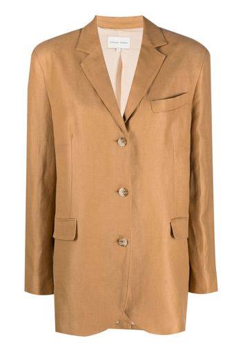 Loulou Studio relaxed-fit single-breasted blazer - Braun