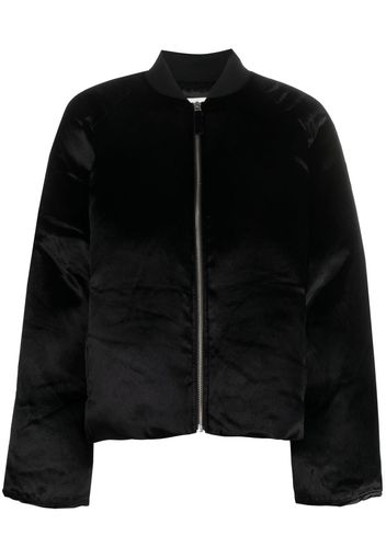 Loulou Studio Lafu velvet bomber jacket - Schwarz