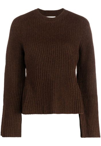 Loulou Studio Gerippter Kaschmirpullover - Braun