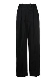 Loulou Studio high-waisted wide-leg trousers - Schwarz