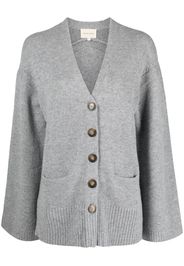 Loulou Studio fine-knit wool-cashmere cardigan - Grau