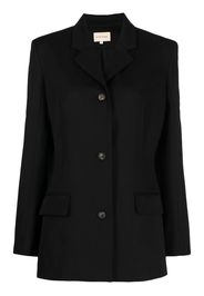 Loulou Studio Einreihiger Blazer - Schwarz