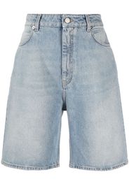 Loulou Studio washed denim organic cotton shorts - Blau