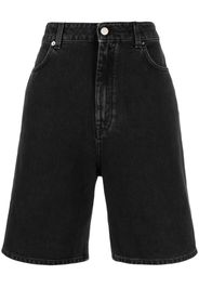 Loulou Studio washed denim organic cotton shorts - Schwarz