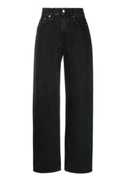 Loulou Studio dark-wash wide-leg jeans - Schwarz