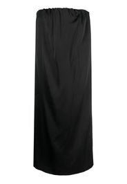 Loulou Studio Siple strapless satin midi dress - Schwarz