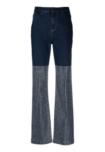 Loulou crystal-embellished flared jeans - Weiß