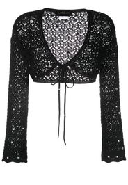 Loulou crystal-embellished knit top - Schwarz