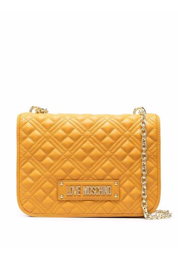 Love Moschino Gesteppte Schultertasche - Gelb