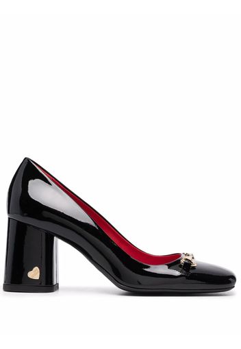 Love Moschino Pumps mit eckiger Kappe - Schwarz