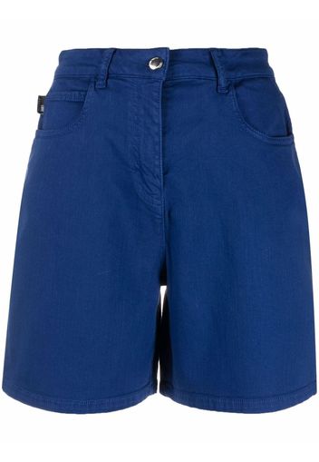 Love Moschino high-waisted chino shorts - Blau