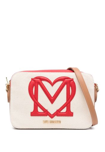 Love Moschino embossed-logo cross-body bag - 10A ROSSO