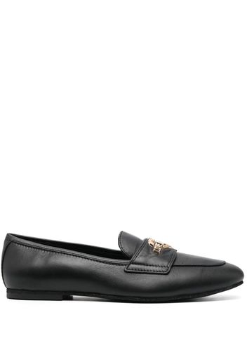 Love Moschino Loafer mit Logo - Schwarz