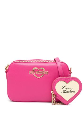 Love Moschino logo-plaque crossbody bag - Rosa