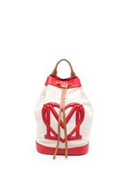 Love Moschino Rucksack mit Kordelzug - Nude