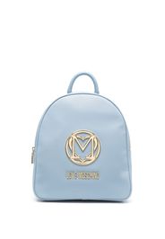 Love Moschino medium logo-plaque backpack - Blau