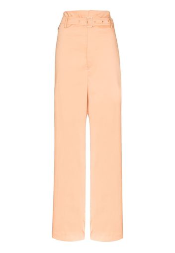 Low Classic Hose mit Paperbag-Taille - Orange