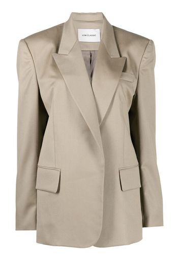 Low Classic notched-collar wool jacket - Nude