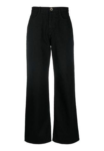 Low Classic low-rise wide-leg jeans - Schwarz