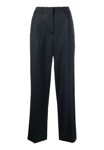 Low Classic high-waisted straight-leg trousers - Blau