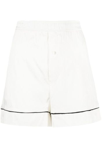 Low Classic Lounge-Shorts aus Seidenstretch - Weiß