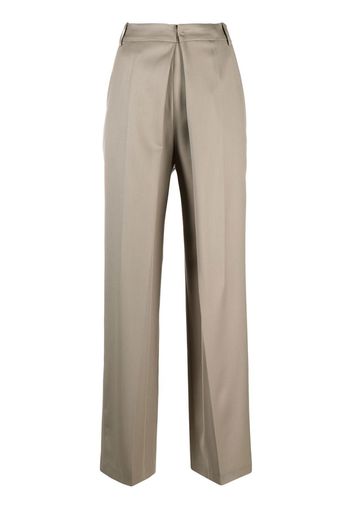 Low Classic pleat-detail tailored trousers - Grau