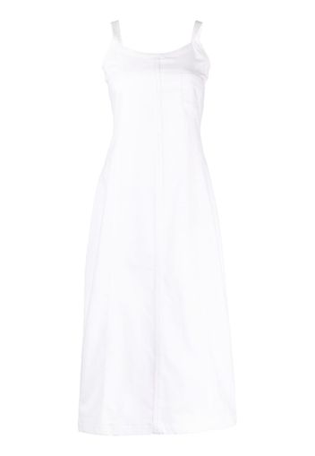 Low Classic flared long dress - Weiß
