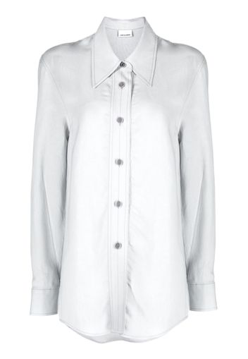 Low Classic long-sleeve buttoned shirt - Blau