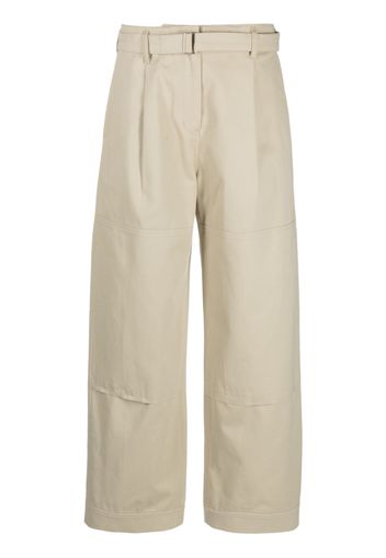 Low Classic straight-leg tapered trousers - Grün