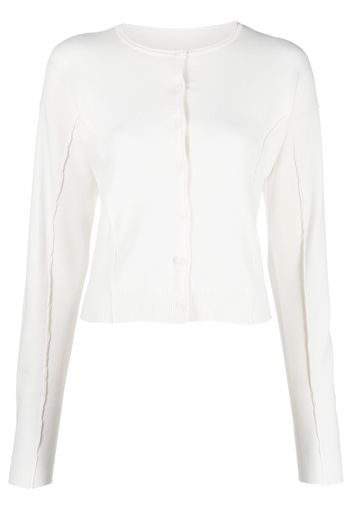 Low Classic long-sleeve buttoned cardigan - Weiß