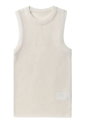 Low Classic crew-neck sleeveless knitted top - Nude