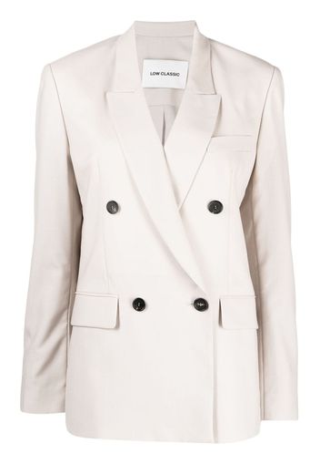 Low Classic double-breasted wool blazer - Nude