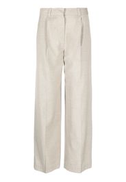 Low Classic Taillenhose mit Bundfalten - Nude