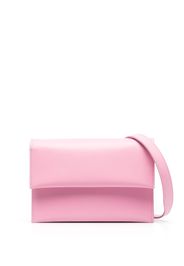 Low Classic foldover top leather bag - Rosa