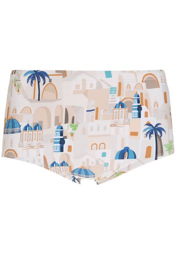 Lygia & Nanny Copacabana Badehose mit Print - Nude