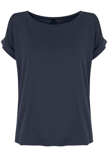 Lygia & Nanny T-Shirt mit aufgerollten Ärmeln - Blau