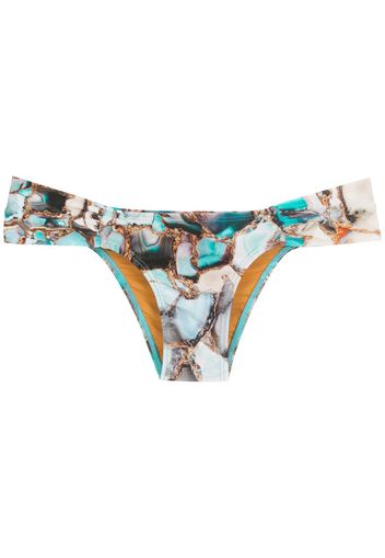 Lygia & Nanny Calça Ritz Estampada Bikinihöschen - Blau