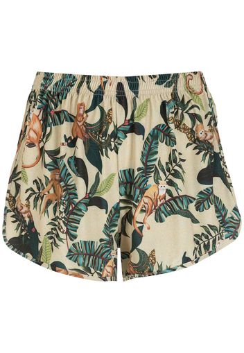 Lygia & Nanny Shorts mit Blatt-Print - Nude