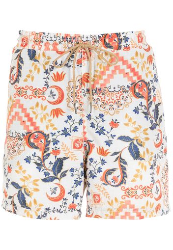 Lygia & Nanny Gil Badeshorts mit Paisley-Print - Nude