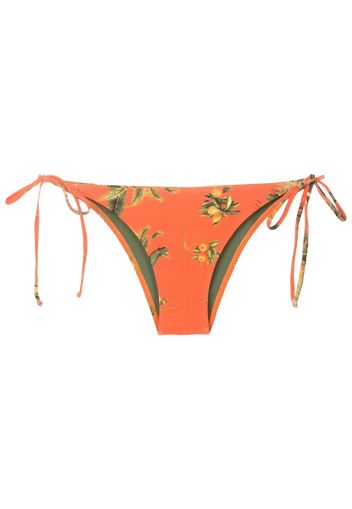 Lygia & Nanny Tavi Bikinihöschen mit Blumen-Print - Orange