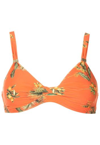 Lygia & Nanny Bikinioberteil mit Blumen-Print - Orange