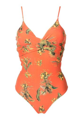 Lygia & Nanny Badeanzug mit Blumen-Print - Orange