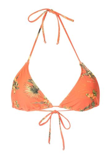 Lygia & Nanny Bikinioberteil mit Blumen-Print - Orange