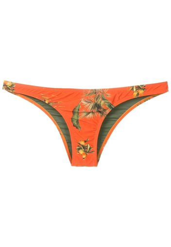 Lygia & Nanny Bikinihöschen mit Blumen-Print - Orange