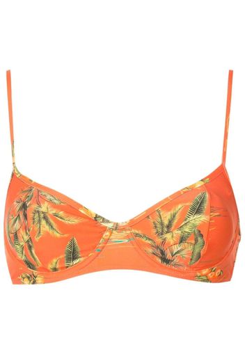 Lygia & Nanny Bikinioberteil mit Blumen-Print - Orange