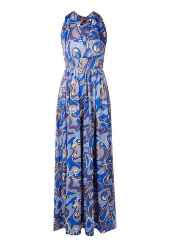 Lygia & Nanny Maxikleid mit grafischem Print - Blau