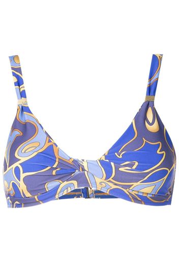 Lygia & Nanny Bikini mit grafischem Print - Blau